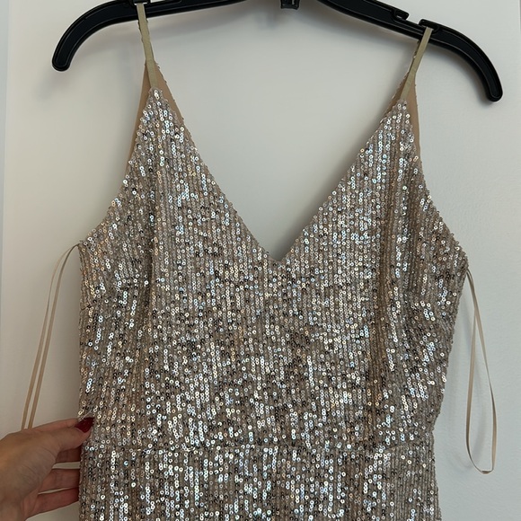 Sequin Champange Dress - size medium, fits like a US small - worn once - Picture 5 of 5